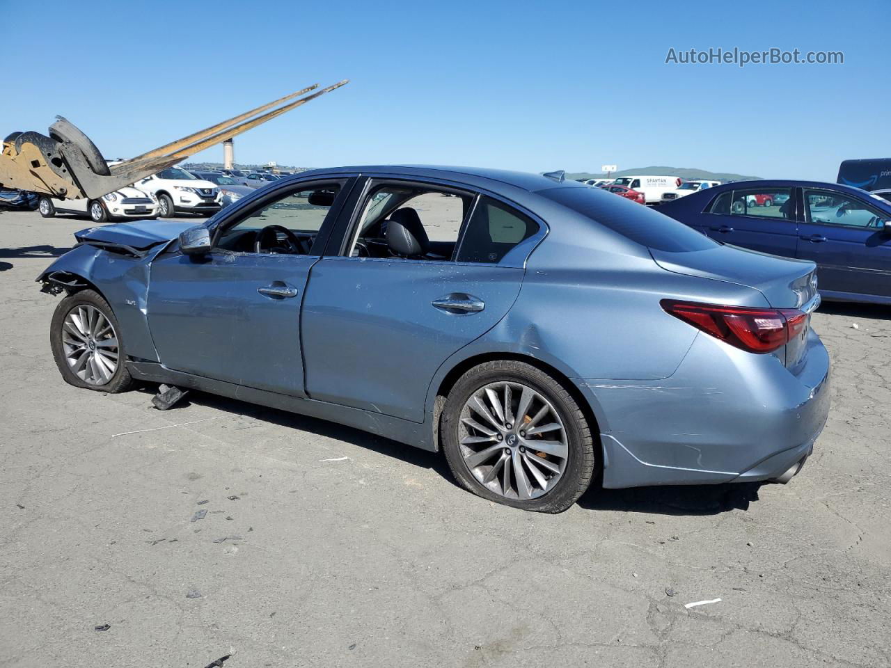 2018 Infiniti Q50 Luxe Silver vin: JN1EV7AP5JM360115