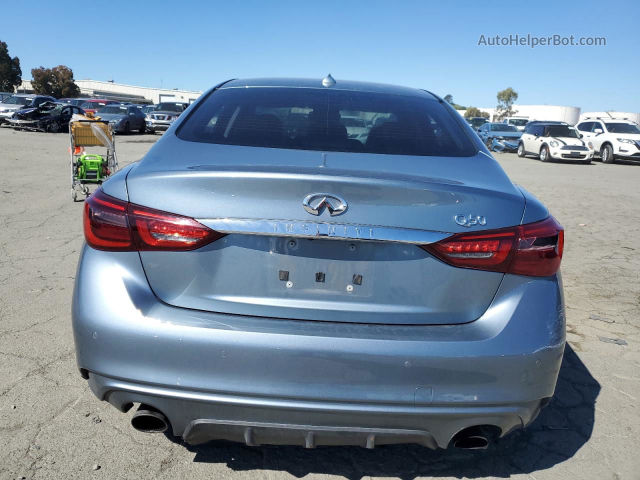 2018 Infiniti Q50 Luxe Silver vin: JN1EV7AP5JM360115