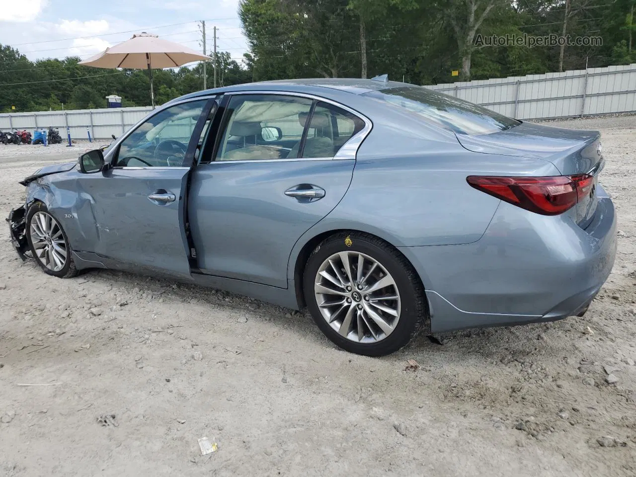 2018 Infiniti Q50 Luxe Blue vin: JN1EV7AP5JM360728