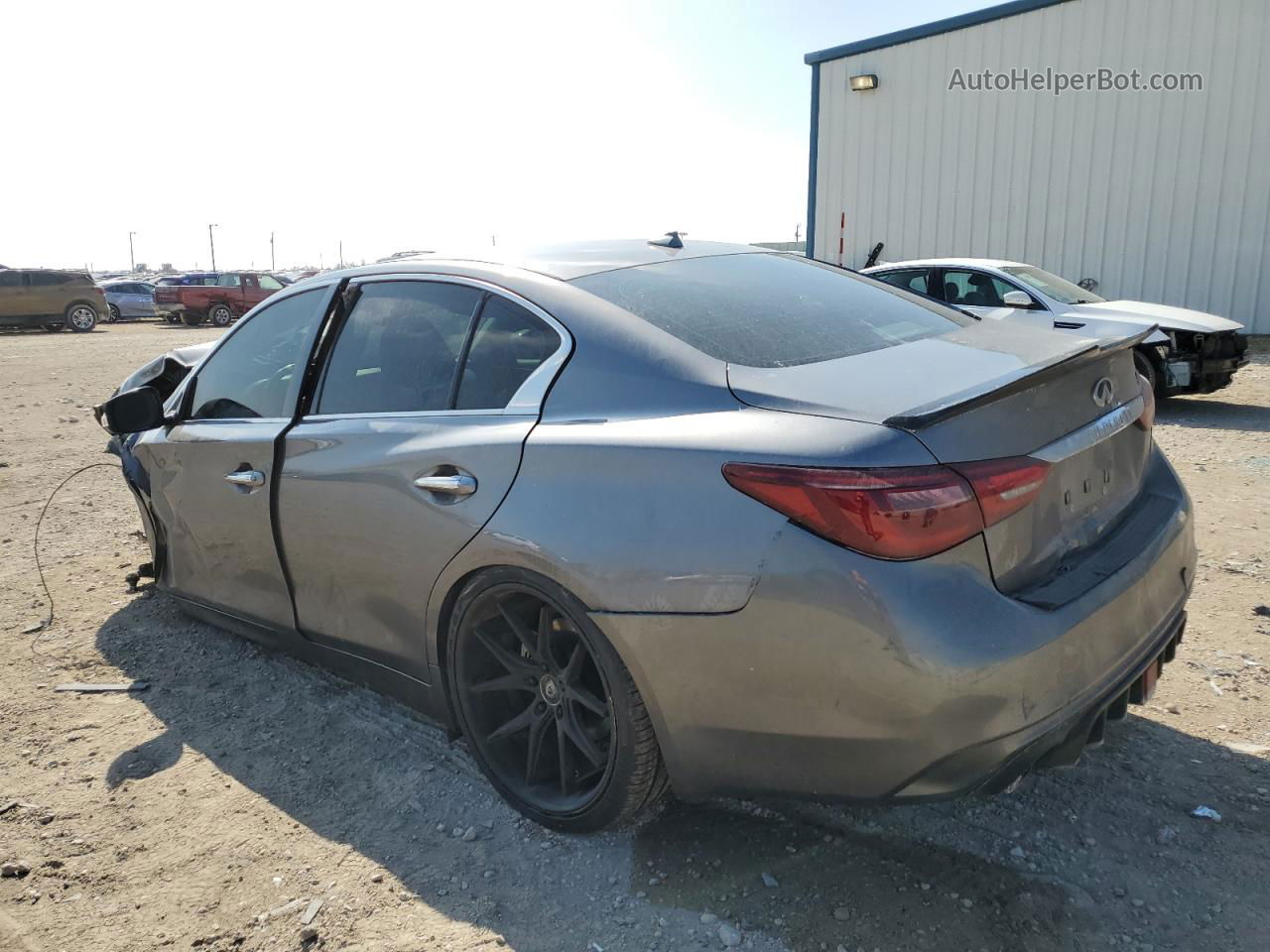 2018 Infiniti Q50 Luxe Charcoal vin: JN1EV7AP5JM361605