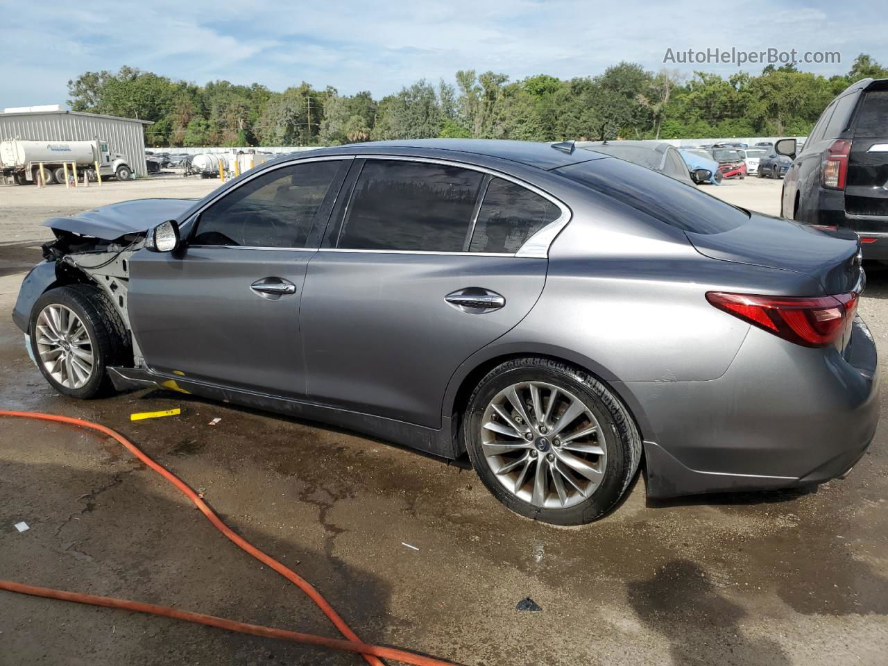 2018 Infiniti Q50 Luxe Серый vin: JN1EV7AP5JM362317