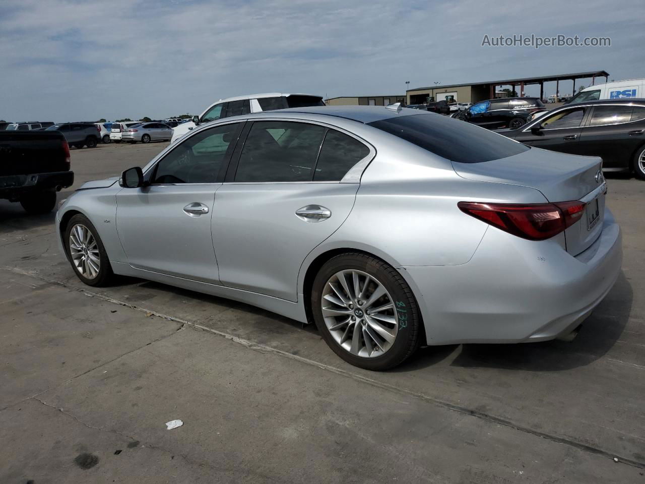 2018 Infiniti Q50 Luxe Silver vin: JN1EV7AP5JM364276