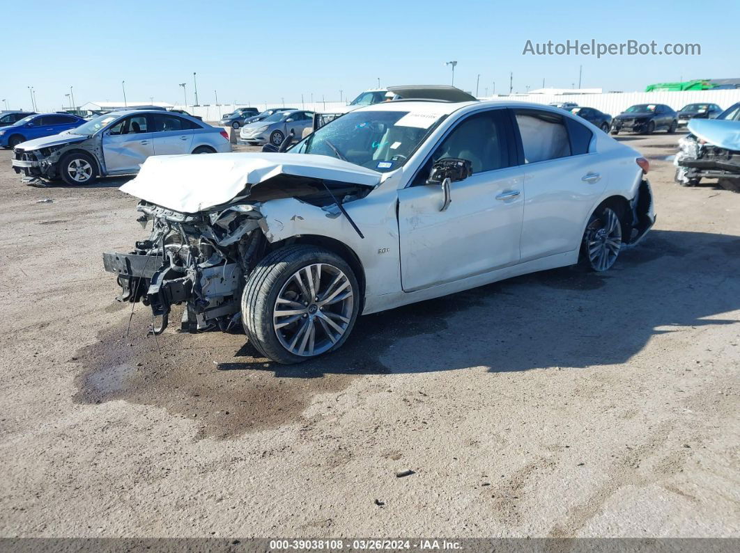 2018 Infiniti Q50 3.0t Sport White vin: JN1EV7AP5JM591256