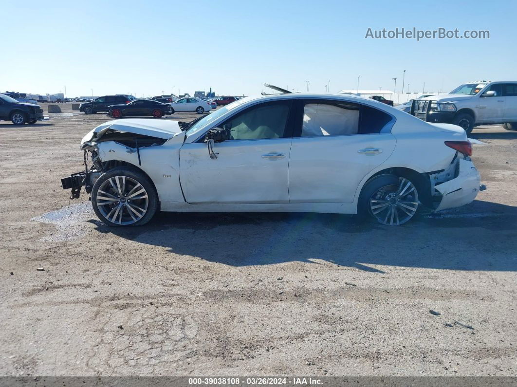 2018 Infiniti Q50 3.0t Sport White vin: JN1EV7AP5JM591256