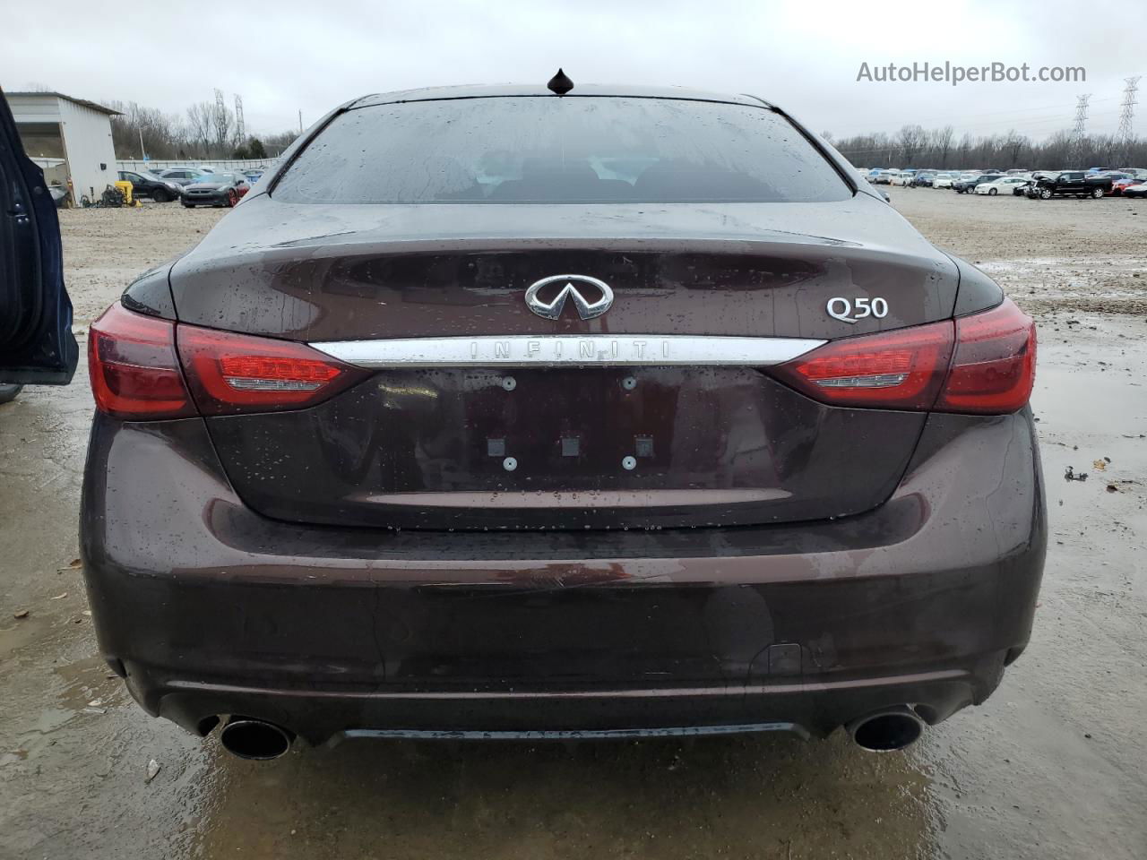 2019 Infiniti Q50 Luxe Burgundy vin: JN1EV7AP5KM511164