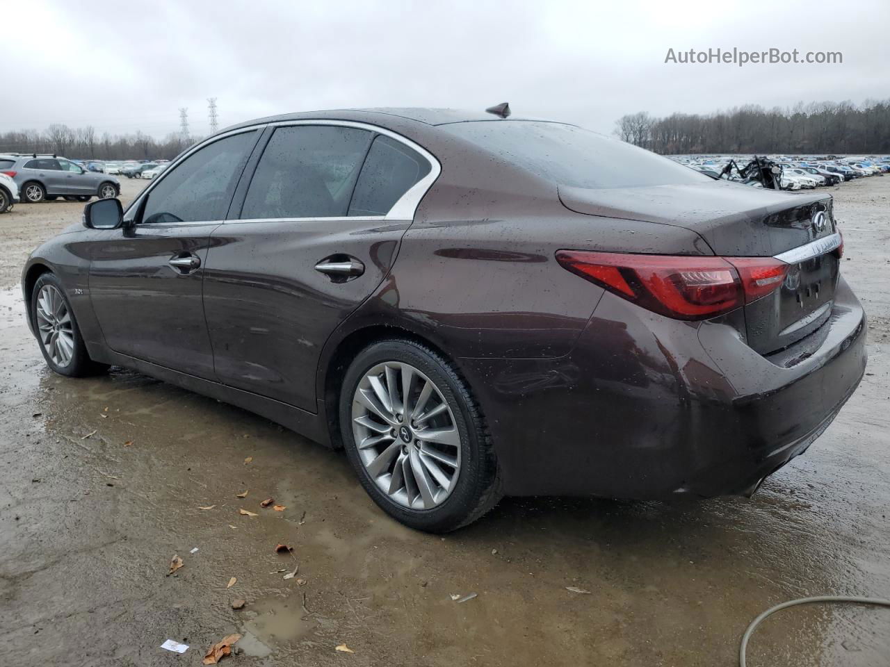 2019 Infiniti Q50 Luxe Burgundy vin: JN1EV7AP5KM511164