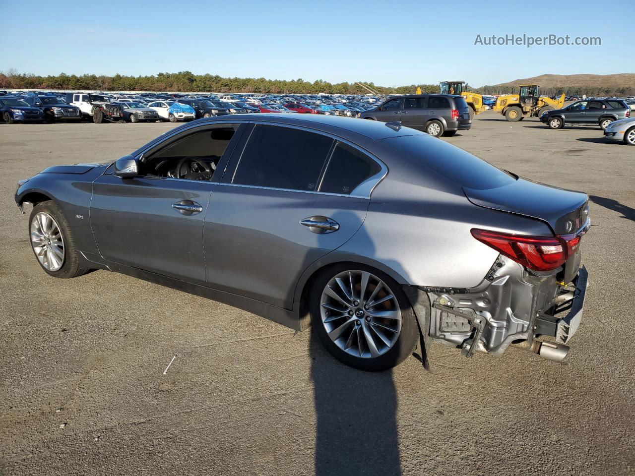 2019 Infiniti Q50 Luxe Серый vin: JN1EV7AP5KM514663