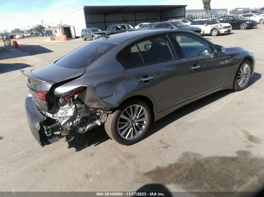 2019 Infiniti Q50 3.0t Luxe Gray vin: JN1EV7AP5KM518499