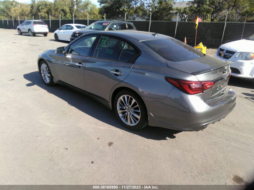 2019 Infiniti Q50 3.0t Luxe Gray vin: JN1EV7AP5KM518499