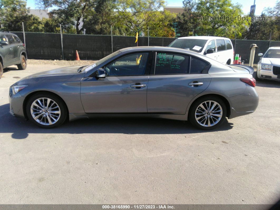 2019 Infiniti Q50 3.0t Luxe Gray vin: JN1EV7AP5KM518499