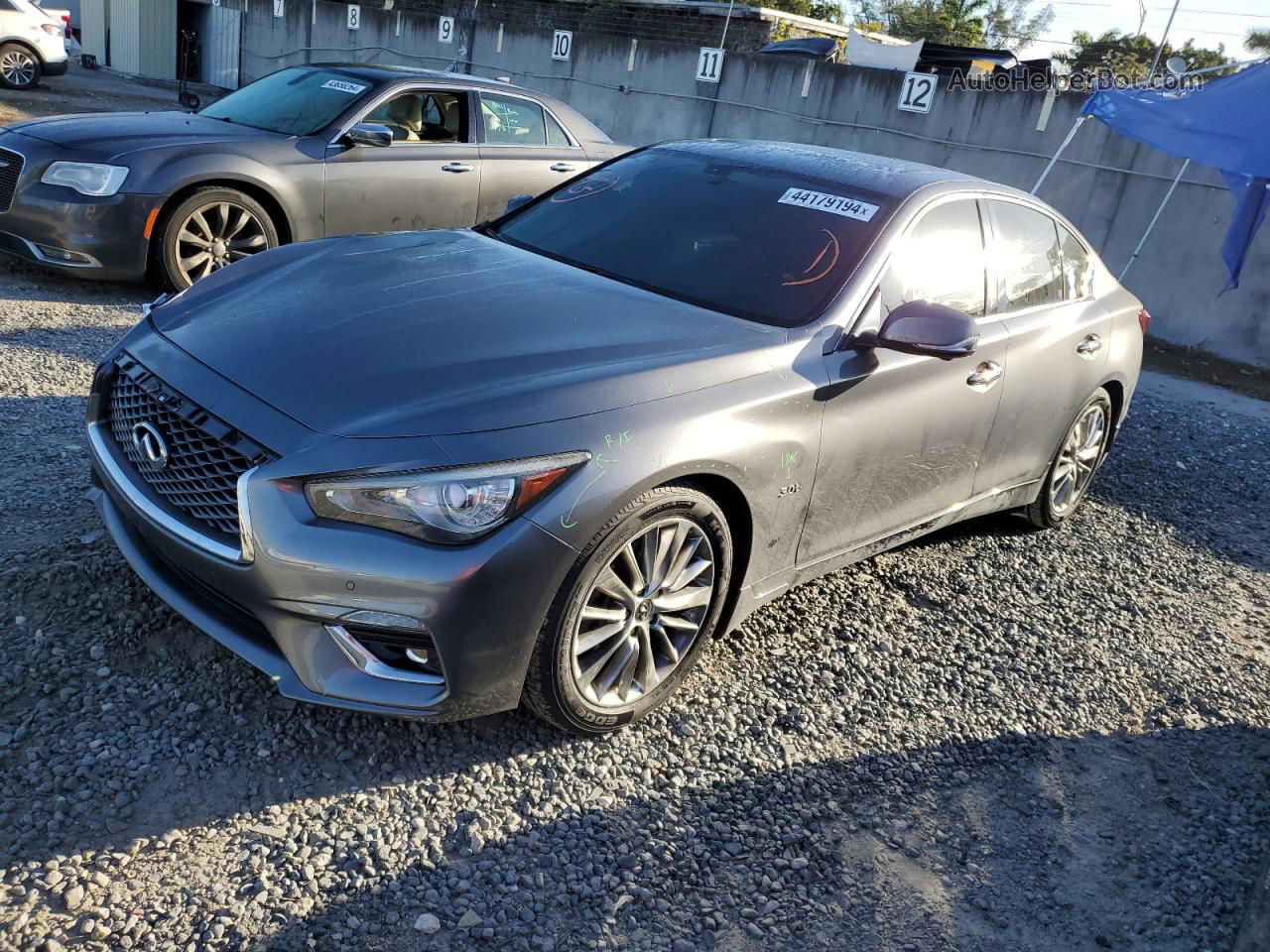 2019 Infiniti Q50 Luxe Gray vin: JN1EV7AP5KM518745