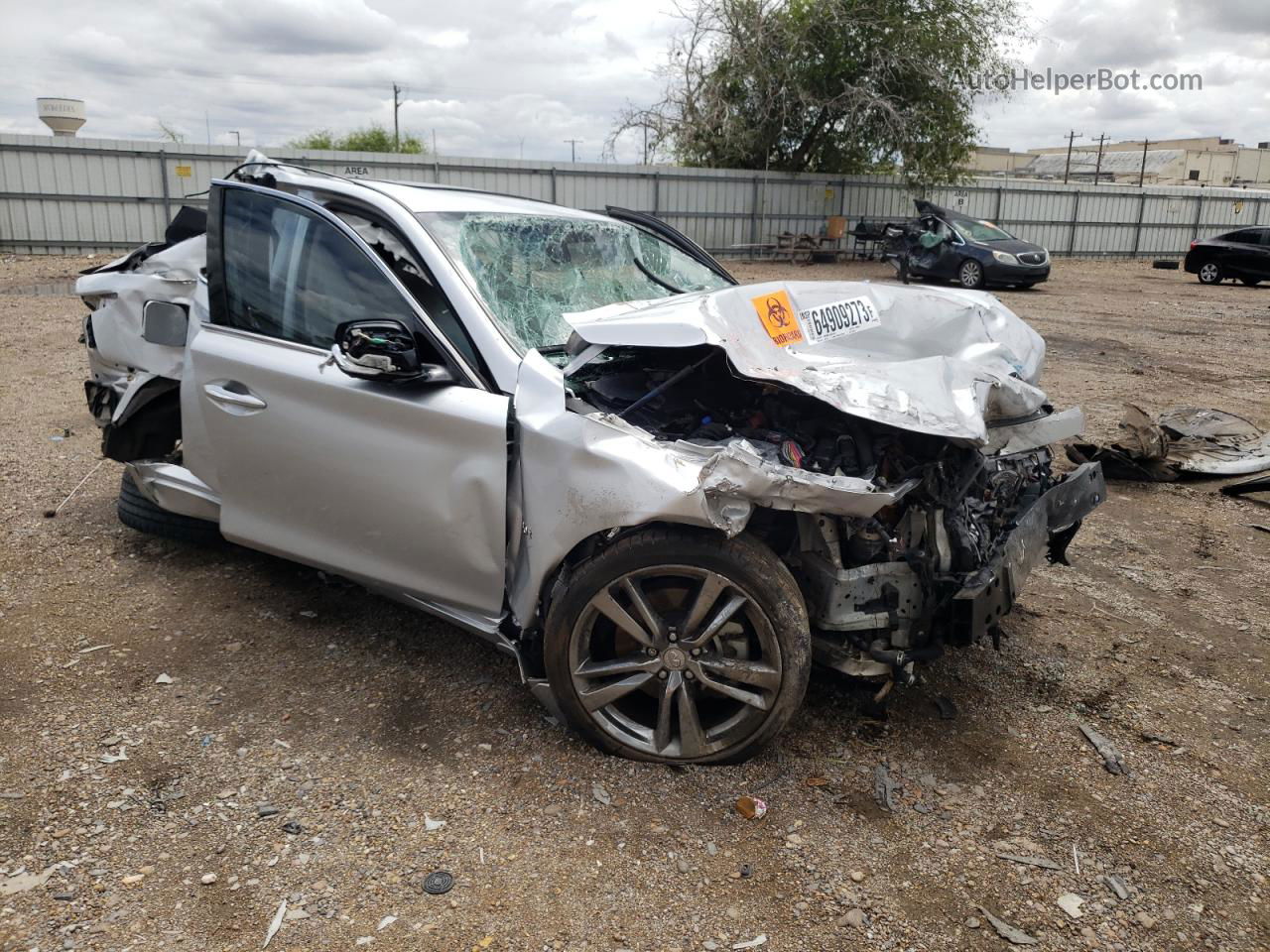 2019 Infiniti Q50 Luxe Silver vin: JN1EV7AP5KM541880