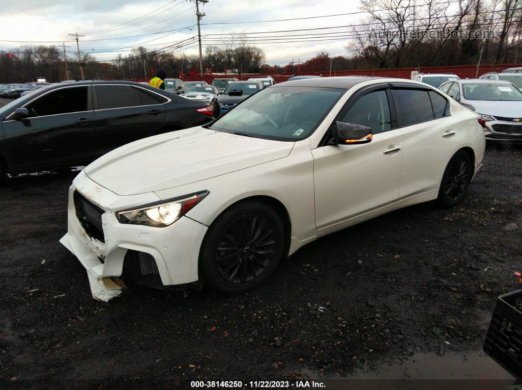 2019 Infiniti Q50 3.0t Luxe Белый vin: JN1EV7AP5KM542026