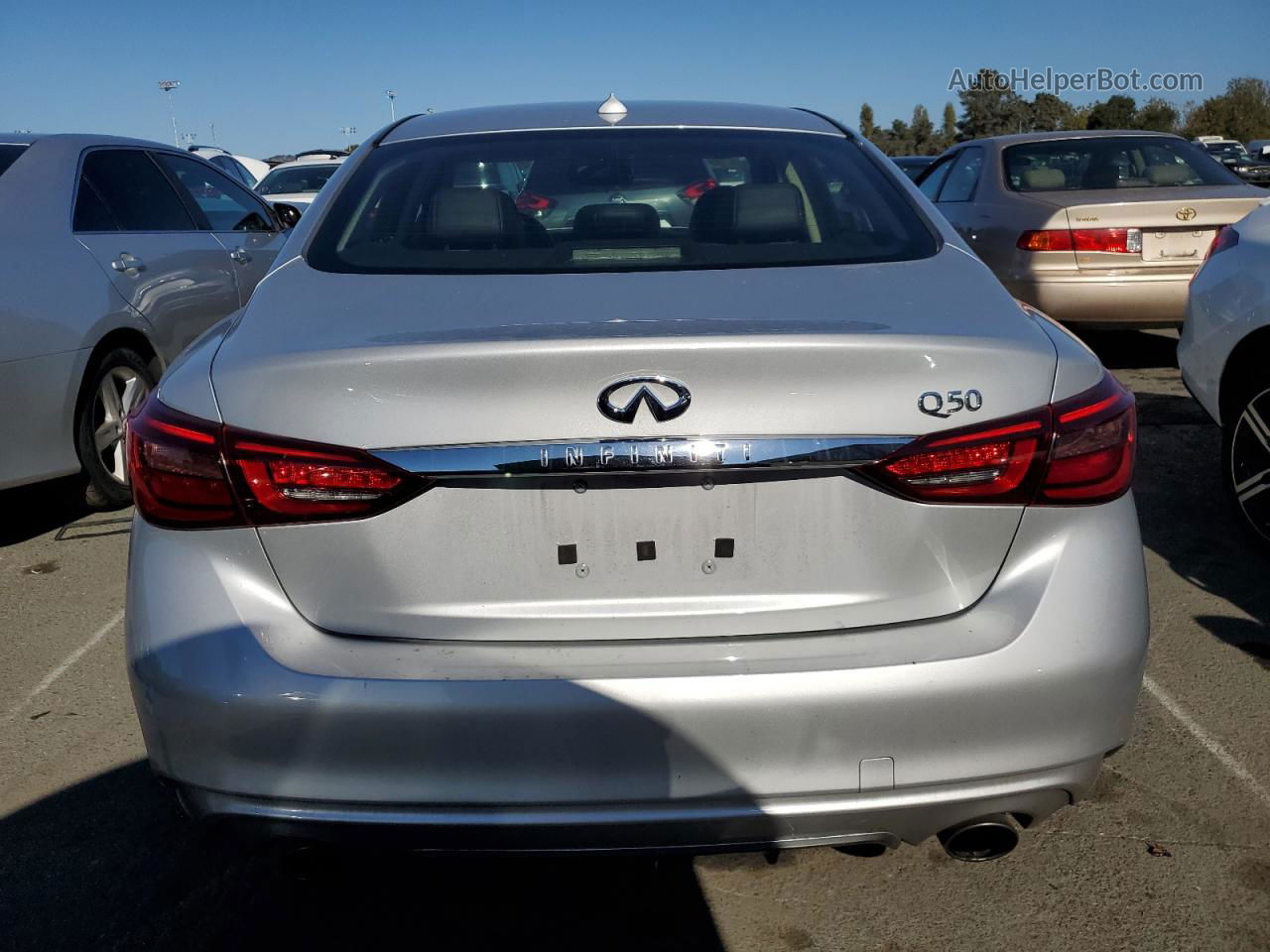 2019 Infiniti Q50 Luxe Silver vin: JN1EV7AP5KM542057