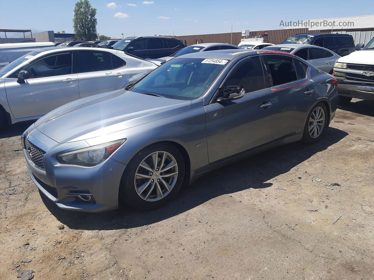 2016 Infiniti Q50 Premium Blue vin: JN1EV7AP6GM301132