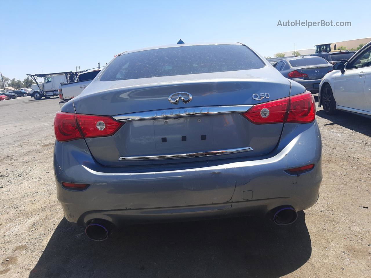 2016 Infiniti Q50 Premium Blue vin: JN1EV7AP6GM301132