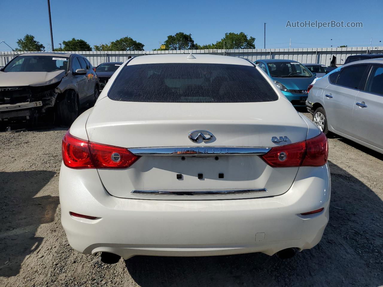 2016 Infiniti Q50 Premium White vin: JN1EV7AP6GM304449