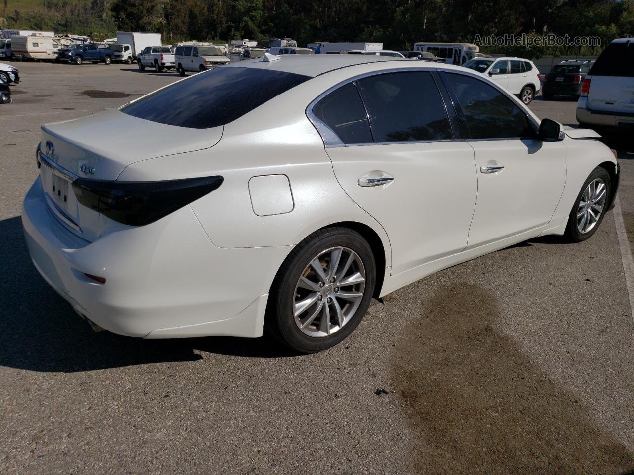 2016 Infiniti Q50 Premium White vin: JN1EV7AP6GM306251