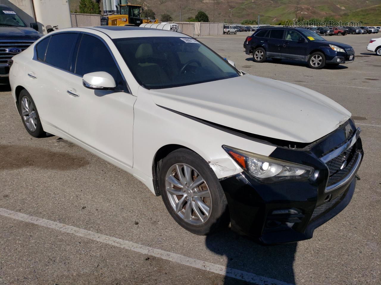 2016 Infiniti Q50 Premium White vin: JN1EV7AP6GM306251