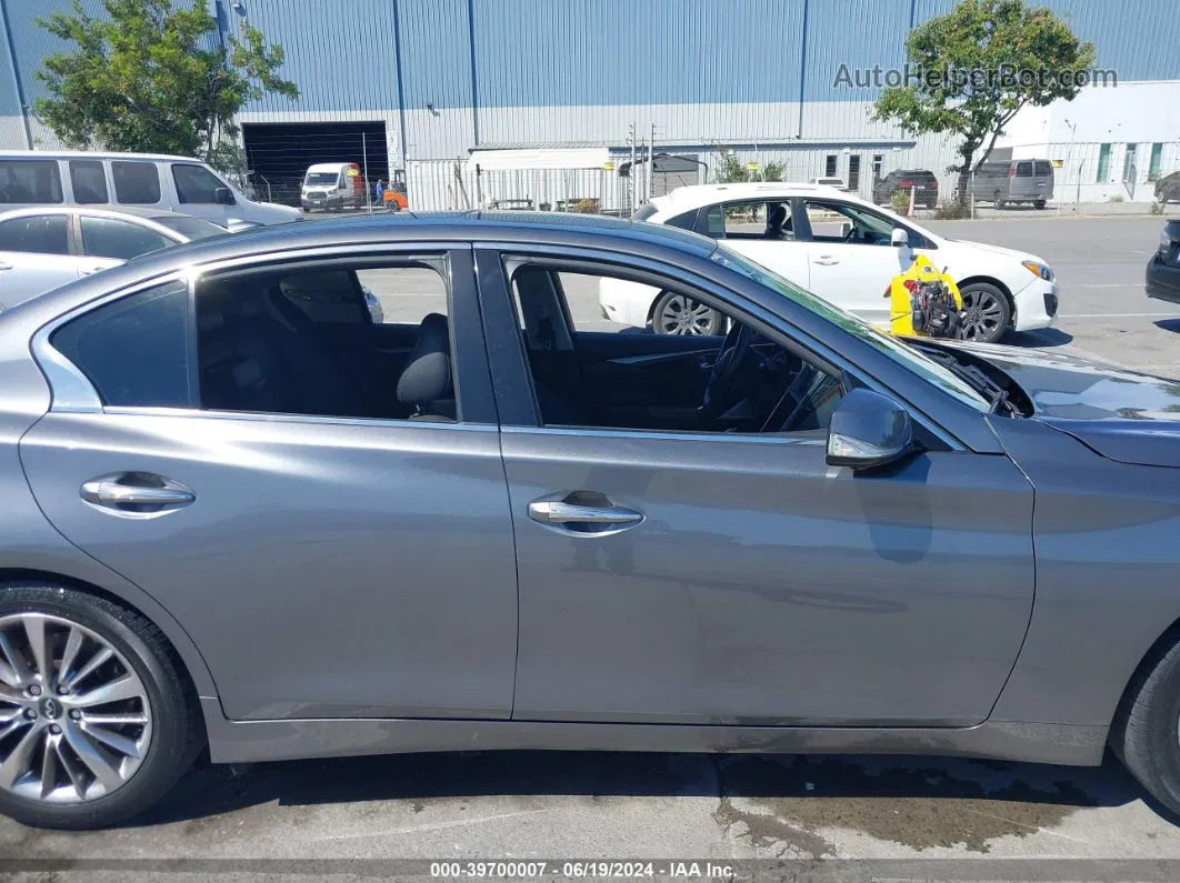 2018 Infiniti Q50 3.0t Luxe Gray vin: JN1EV7AP6JM354338