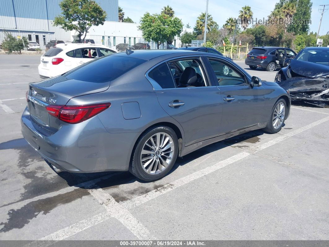 2018 Infiniti Q50 3.0t Luxe Gray vin: JN1EV7AP6JM354338