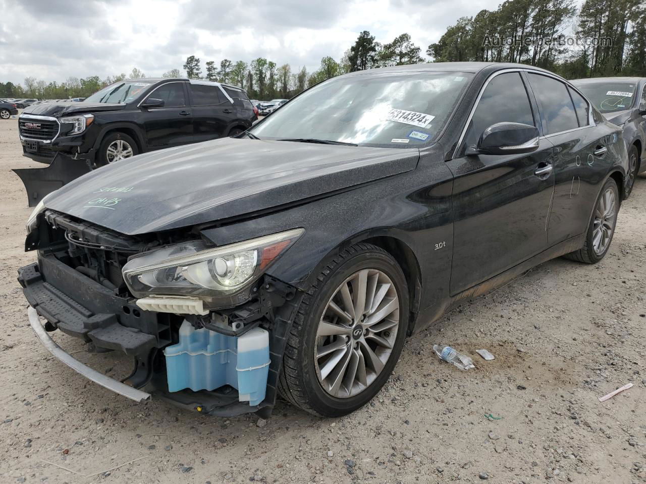 2018 Infiniti Q50 Luxe Black vin: JN1EV7AP6JM356171