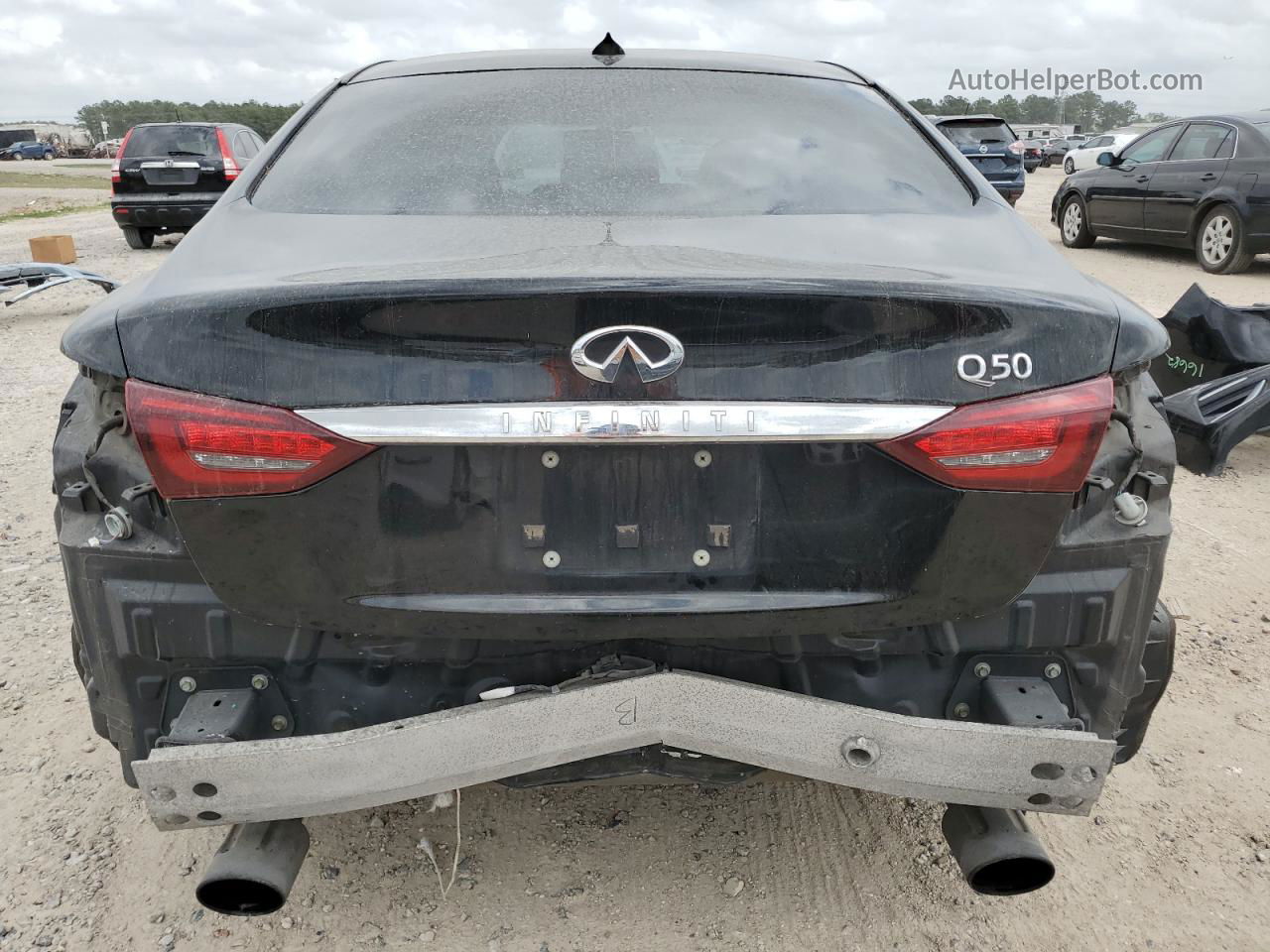 2018 Infiniti Q50 Luxe Black vin: JN1EV7AP6JM356171