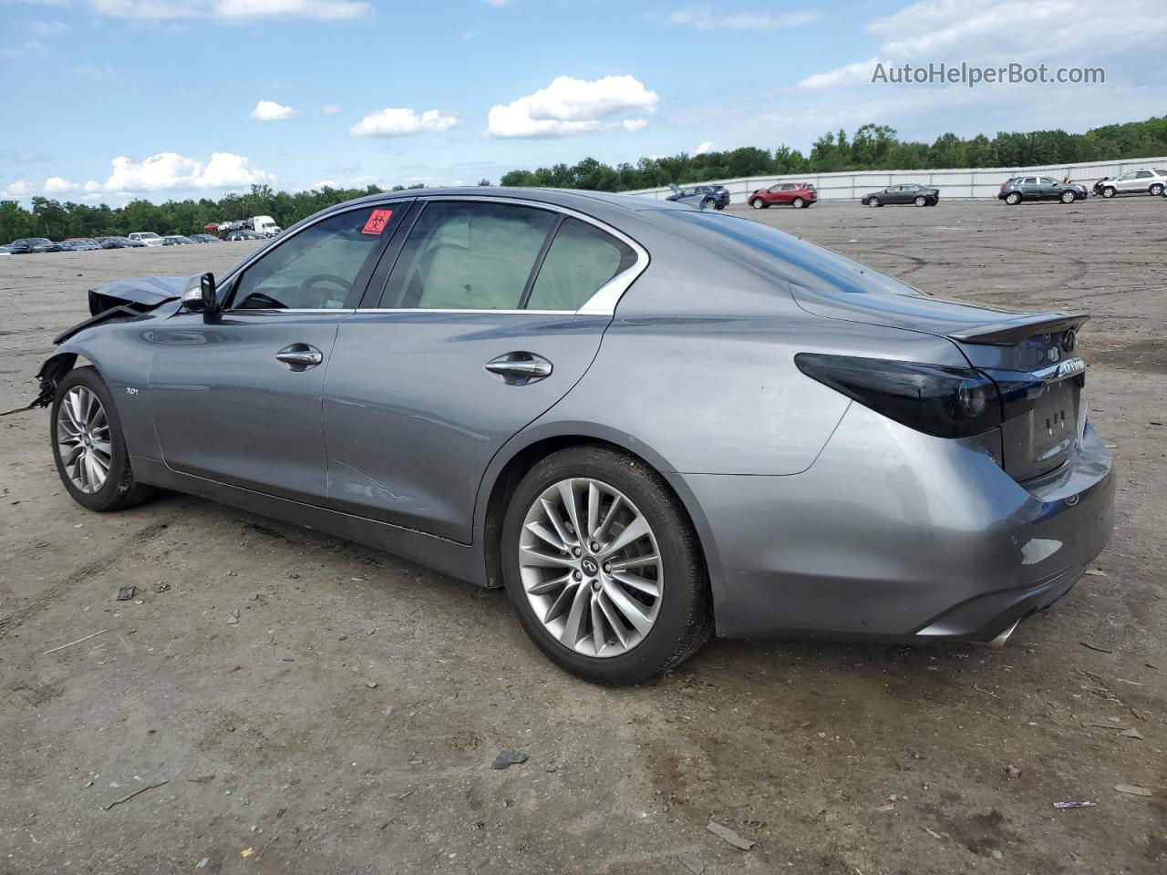 2018 Infiniti Q50 Luxe Серый vin: JN1EV7AP6JM360799