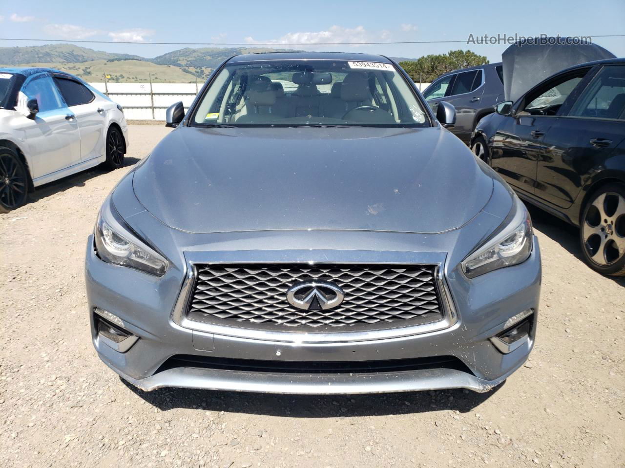 2018 Infiniti Q50 Luxe Blue vin: JN1EV7AP6JM362813