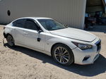 2018 Infiniti Q50 Luxe White vin: JN1EV7AP6JM365937