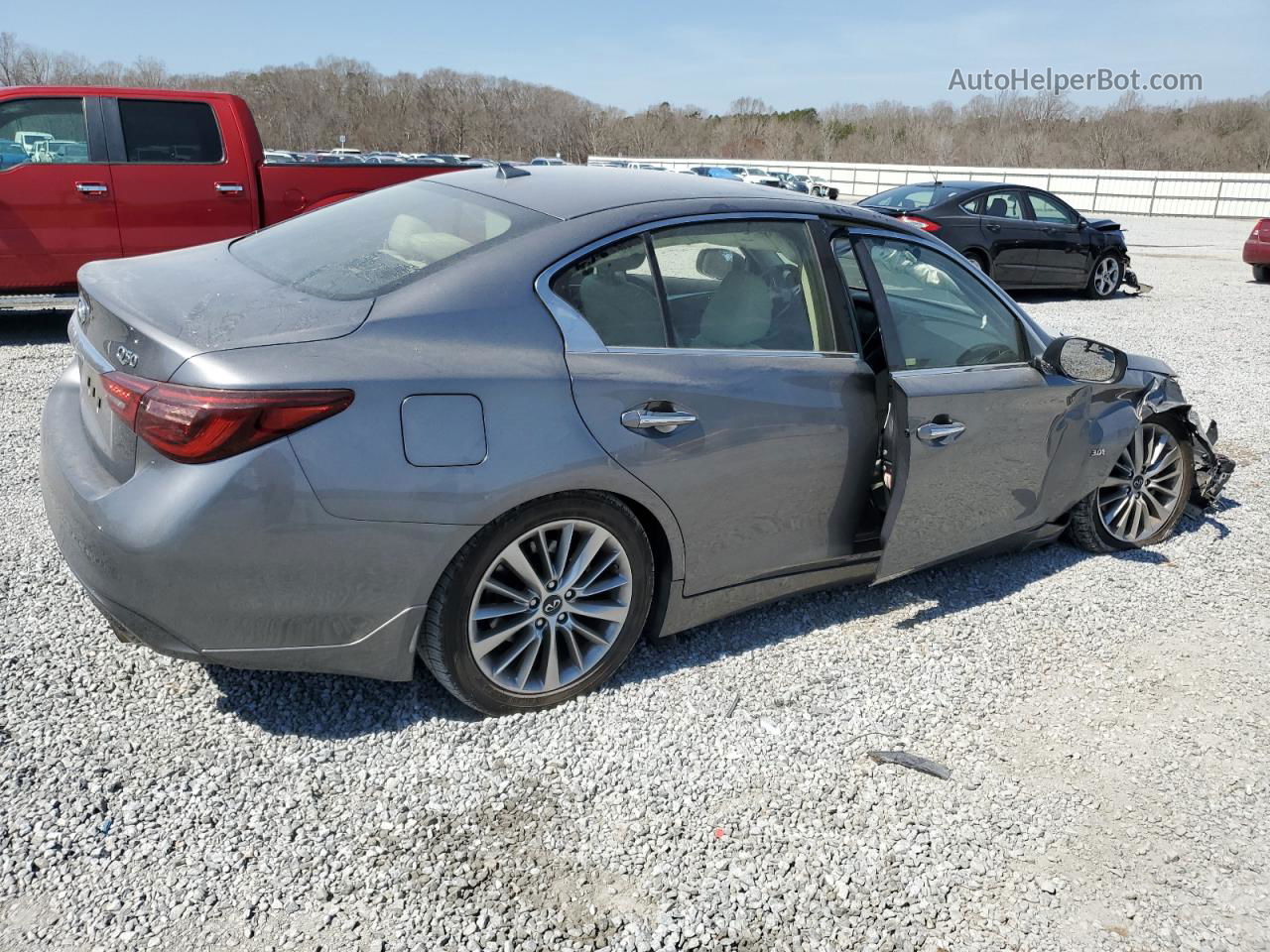 2018 Infiniti Q50 Luxe Угольный vin: JN1EV7AP6JM366134