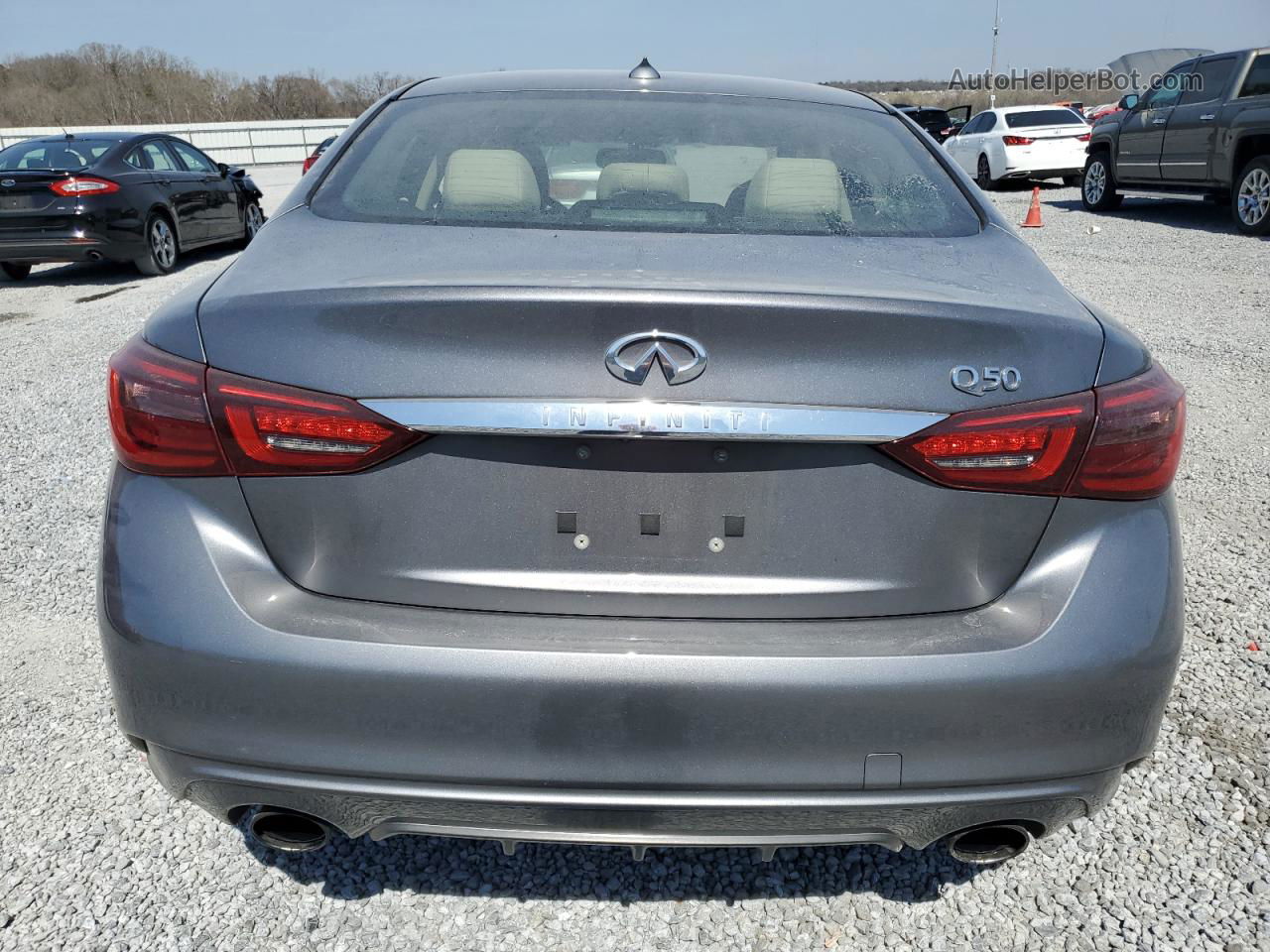 2018 Infiniti Q50 Luxe Charcoal vin: JN1EV7AP6JM366134