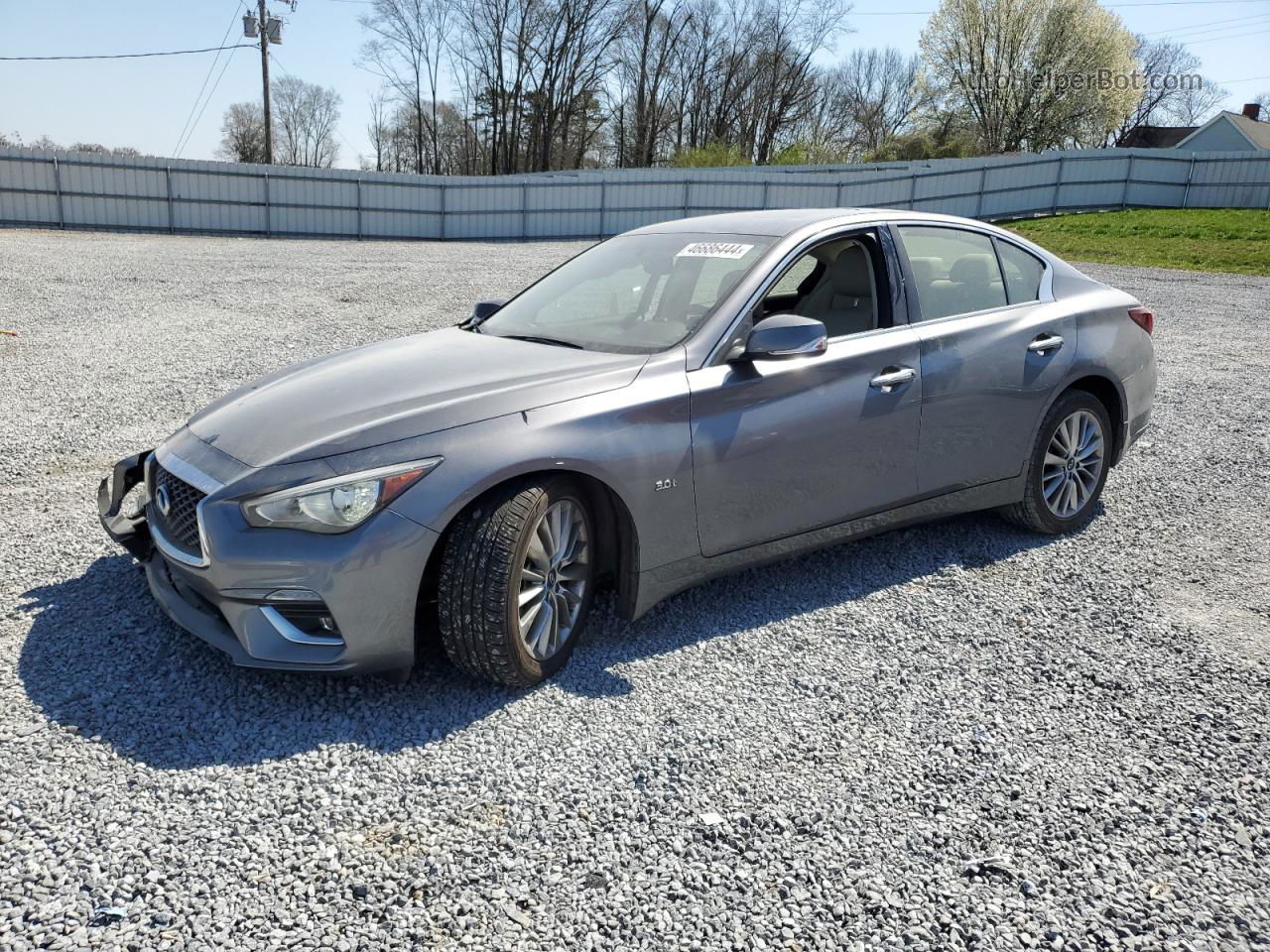 2018 Infiniti Q50 Luxe Charcoal vin: JN1EV7AP6JM366134