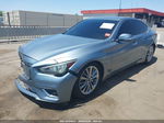 2018 Infiniti Q50 3.0t Luxe Light Blue vin: JN1EV7AP6JM590293