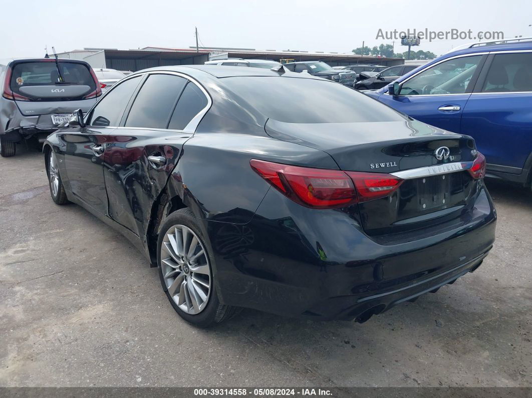 2018 Infiniti Q50 3.0t Luxe Black vin: JN1EV7AP6JM592268