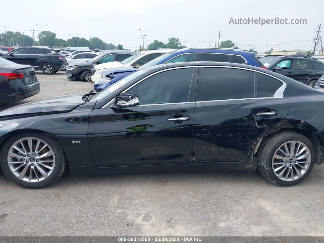 2018 Infiniti Q50 3.0t Luxe Черный vin: JN1EV7AP6JM592268