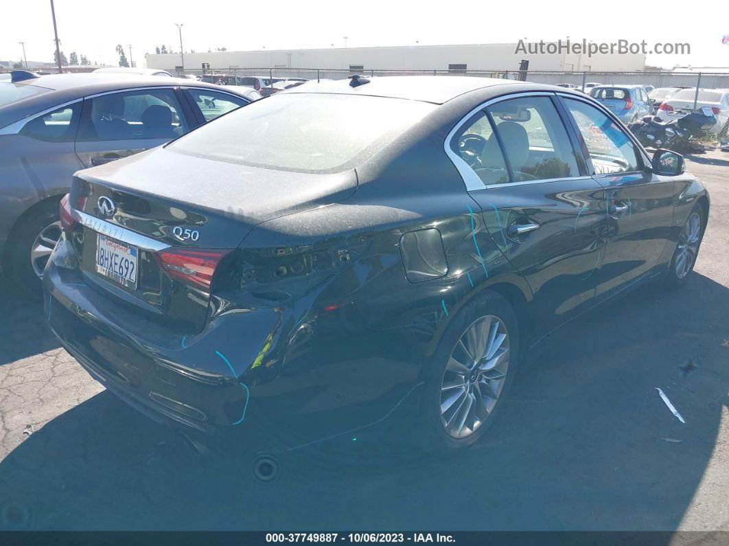 2019 Infiniti Q50 3.0t Luxe Черный vin: JN1EV7AP6KM510010