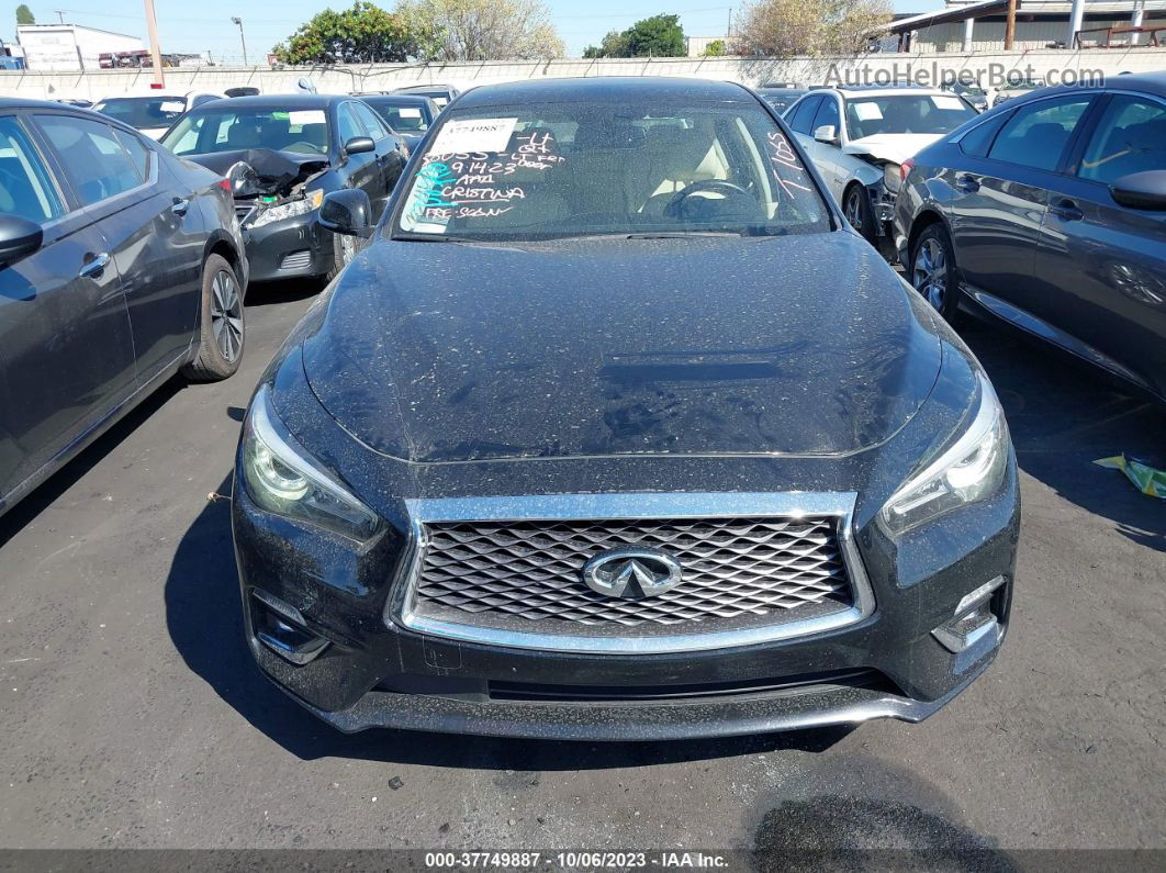 2019 Infiniti Q50 3.0t Luxe Черный vin: JN1EV7AP6KM510010