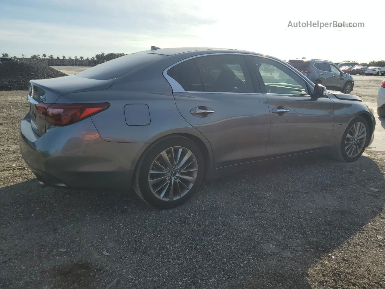 2019 Infiniti Q50 Luxe Gray vin: JN1EV7AP6KM510699