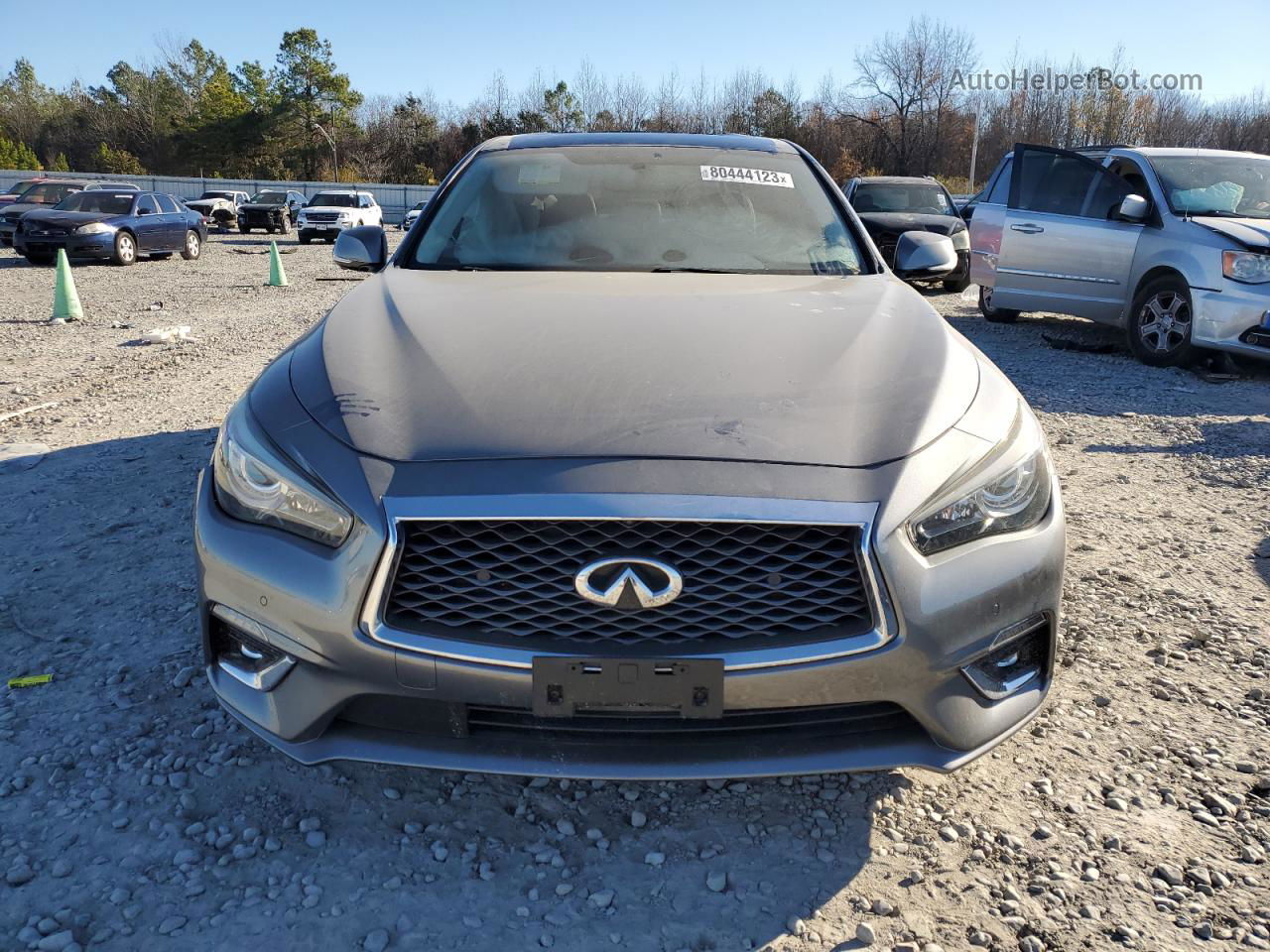 2019 Infiniti Q50 Luxe Silver vin: JN1EV7AP6KM512601