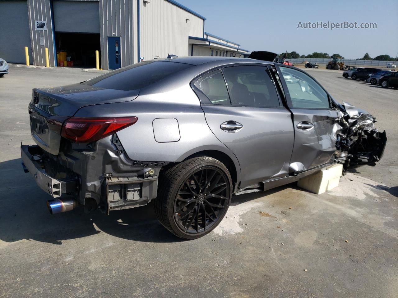 2019 Infiniti Q50 Luxe Gray vin: JN1EV7AP6KM515451