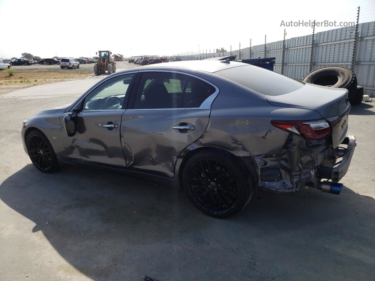 2019 Infiniti Q50 Luxe Gray vin: JN1EV7AP6KM515451