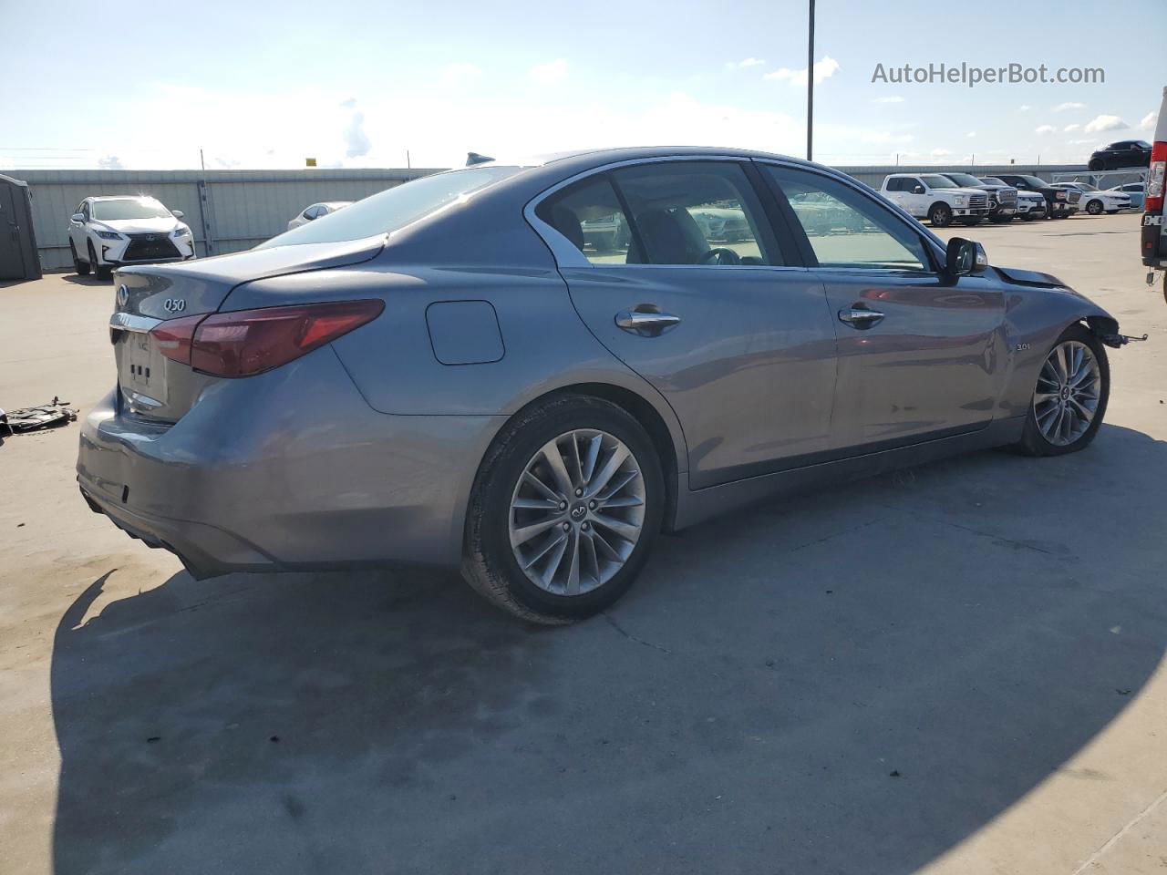 2019 Infiniti Q50 Luxe Gray vin: JN1EV7AP6KM519175