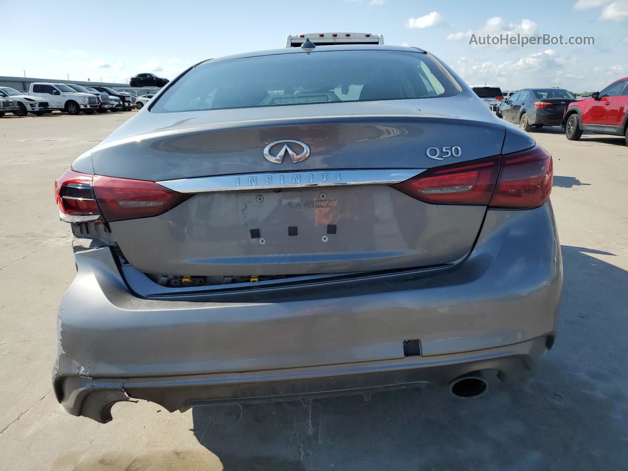 2019 Infiniti Q50 Luxe Gray vin: JN1EV7AP6KM519175