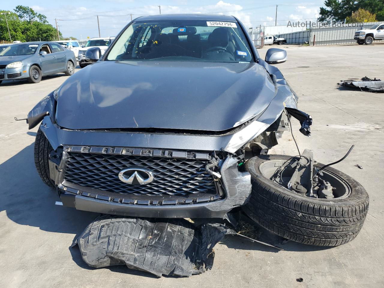 2019 Infiniti Q50 Luxe Gray vin: JN1EV7AP6KM519175