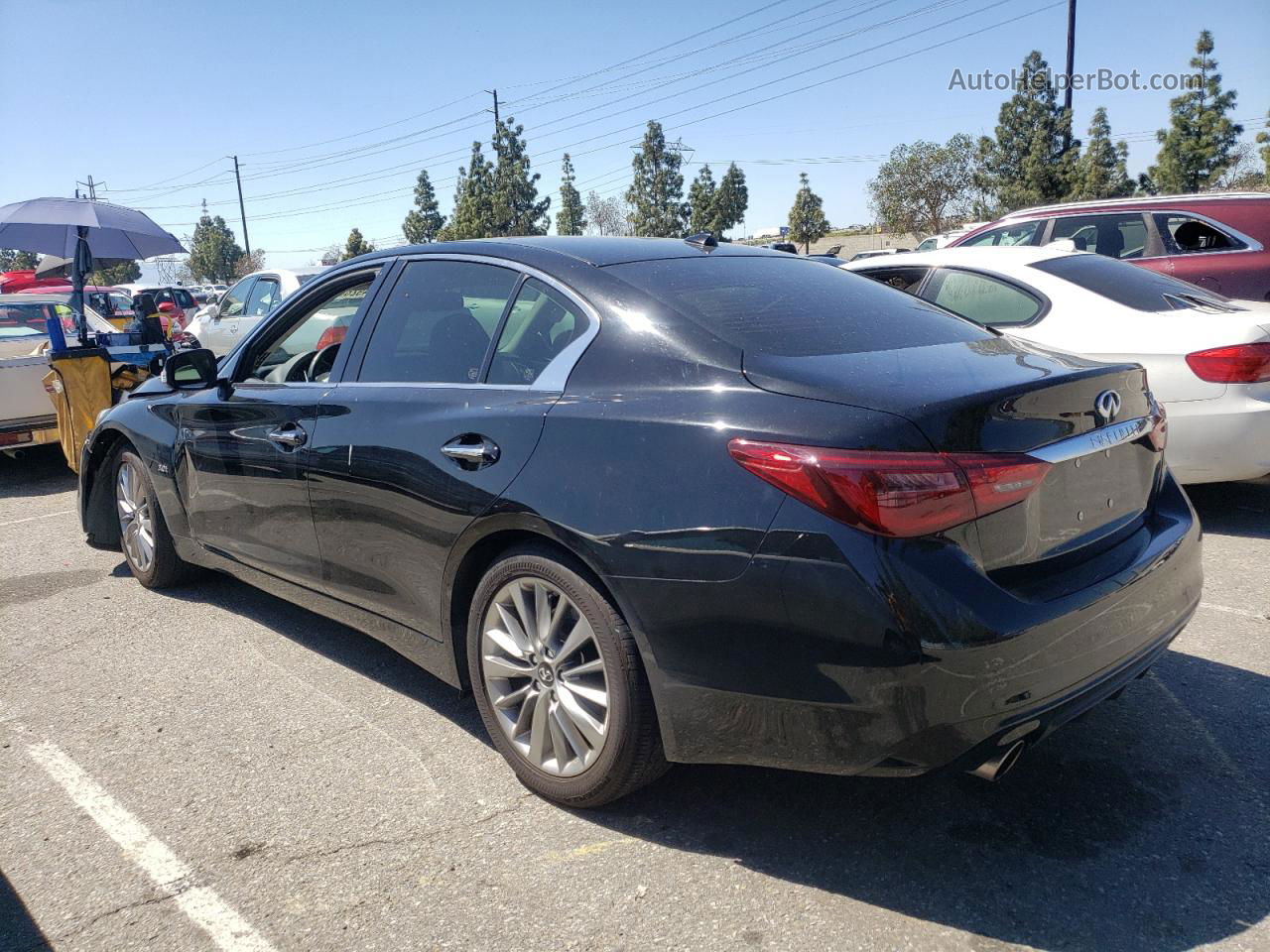 2019 Infiniti Q50 Luxe Black vin: JN1EV7AP6KM540219