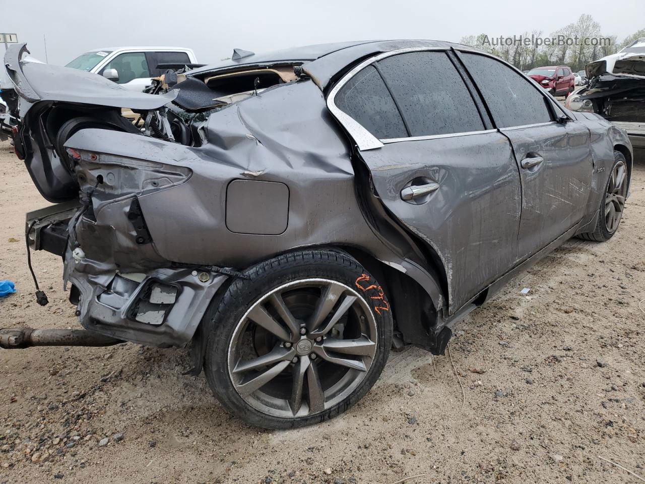 2019 Infiniti Q50 Luxe Серый vin: JN1EV7AP6KM540639