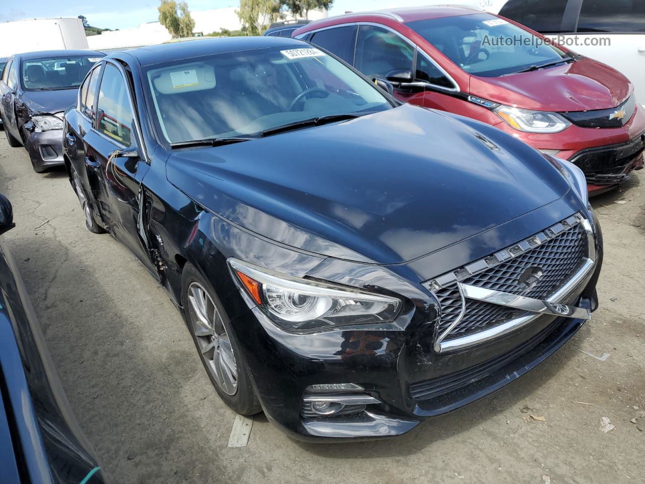 2016 Infiniti Q50 Premium Black vin: JN1EV7AP7GM300748