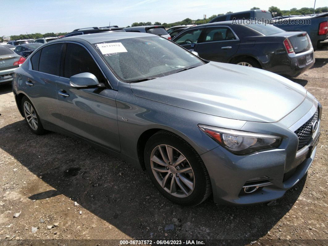 2016 Infiniti Q50 3.0t Premium Blue vin: JN1EV7AP7GM300846