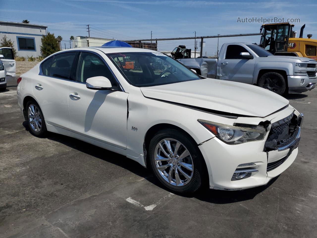 2016 Infiniti Q50 Premium Белый vin: JN1EV7AP7GM301107